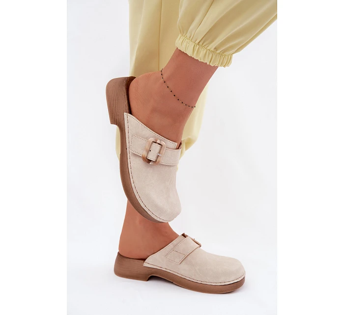 Dámské s přezkou  Světle béžové model 22094903 - Inblu