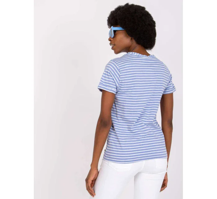 Tričko D16054M02431A bílé a modré