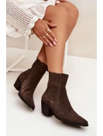 Dámské zateplené kotníkové boty Arelia – hnědé Dámské zateplené kotníkové boty Arelia – hnědé