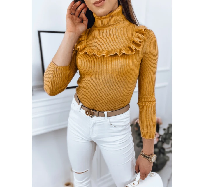 Dámský svetr NOAH žlutý FashionStreet MY1408