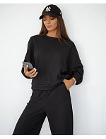 Černý dámský komplet s  mikina a kalhoty model 21470472 - Moon