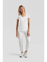 Fruit of the Loom Lady-Fit Iconic 150 V-Neck T Dámské tričko s výstřihem do V 16.1444 white Fruit of the Loom Lady-Fit Iconic 150 V-Neck T Dámské tričko s výstřihem do V 16.1444 white