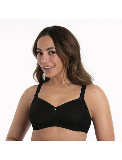 Suzette soft podprsenka košíčky se spacer-výztuží 5256 black - RosaFaia