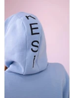 Bavlněná souprava s potiskem modrý Bavlněná souprava s potiskem modrý