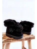 Dětské teplé sněhule Černé model 21600339 - Boto Dětské teplé sněhule Černé model 21600339 - Boto