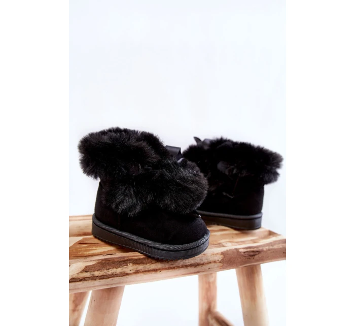 Dětské teplé sněhule Černé model 21600339 - Boto Dětské teplé sněhule Černé model 21600339 - Boto