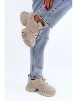 Sportovní Boty Na Masivní Platformě GOE LL2N4029 Bílá