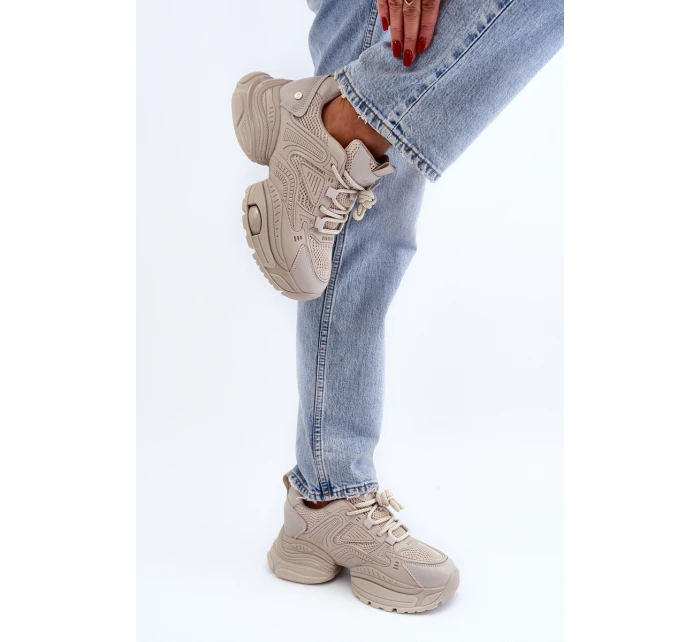 Sportovní Boty Na Masivní Platformě GOE LL2N4029 Bílá