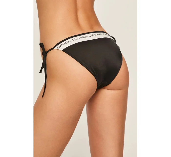 Spodní díl plavek KW0KW00650-BEH černobílá - Calvin Klein