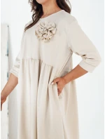 béžové šaty Dstreet model 21974034 - FashionStreet béžové šaty Dstreet model 21974034 - FashionStreet