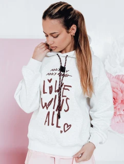 Dámská mikina oversize LOVEWILL šedá FashionStreet BY1468