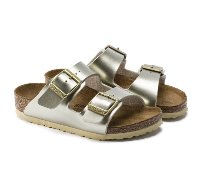 Dívčí žabky Arizona Kids Metallic Gold model 20701427 - Birkenstock Dívčí žabky Arizona Kids Metallic Gold model 20701427 - Birkenstock