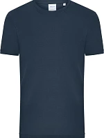 Daiber 8040 Pánské bio tričko s jemným žebrováním 02.8040 navy