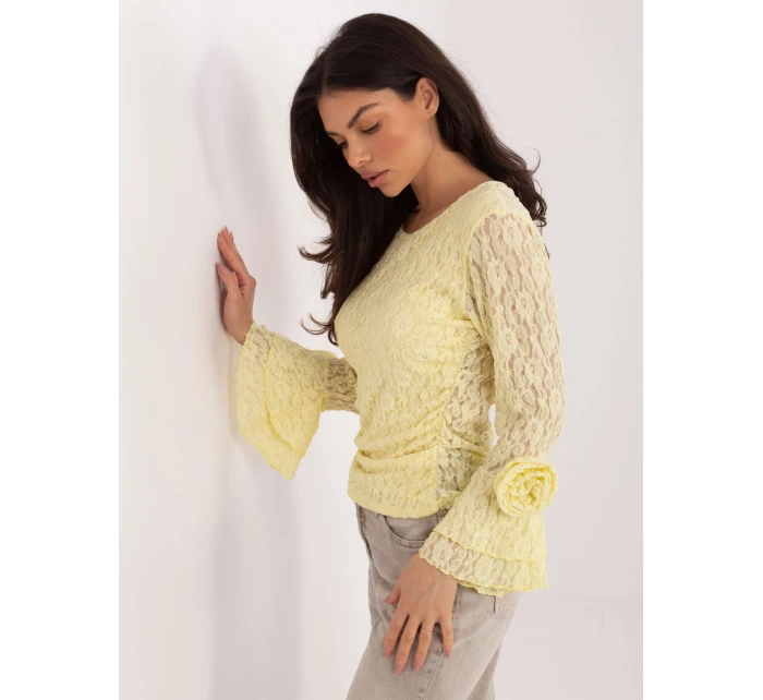 Bluzka IT BZ model 21836765 jasny żółty - FPrice Bluzka IT BZ model 21836765 jasny żółty - FPrice