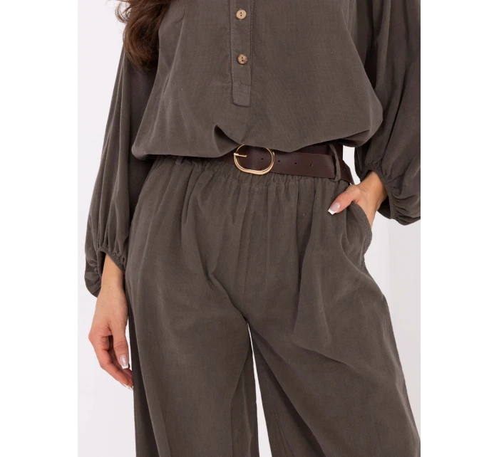 Spodnie IT SP model 21722813 ciemny khaki - FPrice Spodnie IT SP model 21722813 ciemny khaki - FPrice