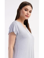 Dámská noční košile s krátkým rukávem Winter Dámská noční košile s krátkým rukávem Winter