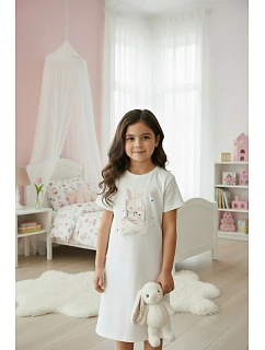 Cornette Dětské dívčí tričko 493/124 Spací 3 kr/r 122-128