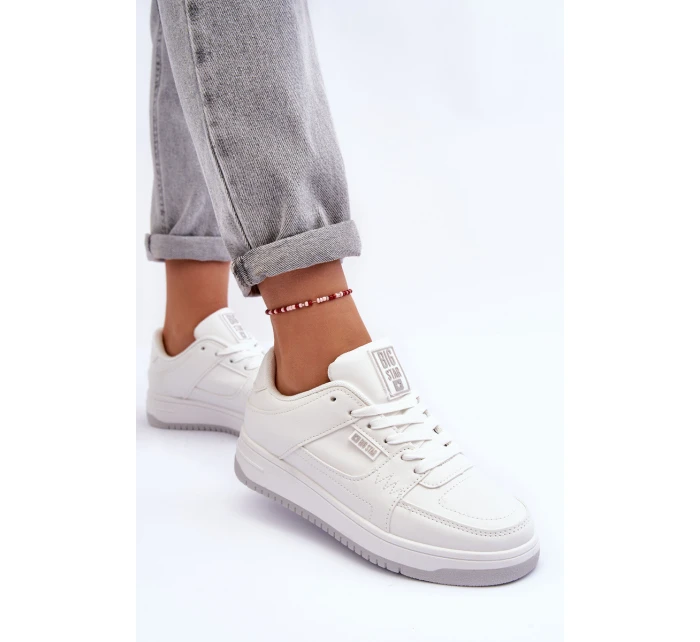 Dámské Sportovní Boty Sneakersy Big Star model 21634180 Bílé - Big Star Shoes Dámské Sportovní Boty Sneakersy Big Star model 21634180 Bílé - Big Star Shoes