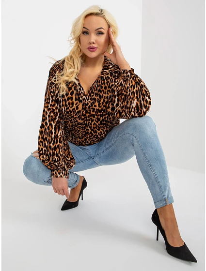 Košile LK KS model 18372245 světle hnědá - FPrice Košile LK KS model 18372245 světle hnědá - FPrice