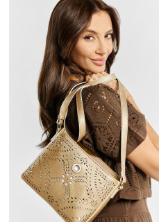 Monnari Bags Dámská kabelka se zajímavým vzorem Zlatá