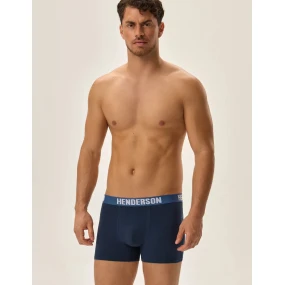 Pánské boxerky 3PACK Jarl 41930-MLC Jeans modrá vzor - Henderson