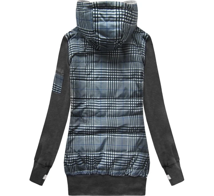 Tmavě mikina z různých spojených materiálů model 21299960 - LHD