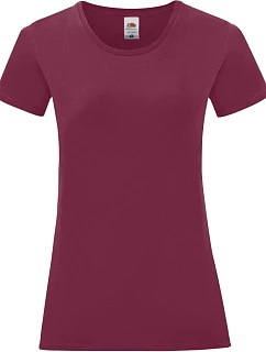 Fruit of the Loom Lady-Fit Iconic 150 T Dámské tričko 16.1432 burgundy