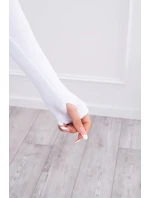 Sada s halenkou top bílá