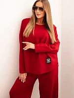 Komplet Punto Milano Winter mikina + kalhoty bordový