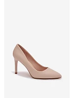 Eko kožené lodičky Sergio Leone 1339 Světle béžové Eko kožené lodičky Sergio Leone 1339 Světle béžové