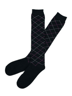 Art Of Polo Ponožky Sk22255-1 Black/Light Beige/Fuchsia