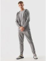 Pánské sportovní rychleschnoucí kalhoty 4F - chladné světle šedé Pánské sportovní rychleschnoucí kalhoty 4F - chladné světle šedé