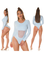 Sexy Koucla Body with Mesh Insert and long sleeves