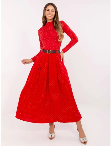 Dámská sukně DHJ SD 19720-1.32 Červená - FPrice