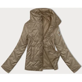 Tmavě béžová tenká dámská bunda se stojáčkem model 20893401 - S'WEST