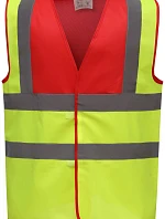 Yoko HVW 100 Hi-Vis bezpečnostní vesta 79.W100 red/hi vis yellow