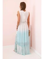 Dámské viskózové šaty s výšivkou mincovna