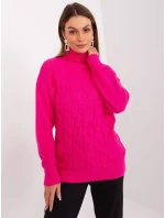 Sweter AT SW model 21326969 fuksjowy - FPrice Sweter AT SW model 21326969 fuksjowy - FPrice