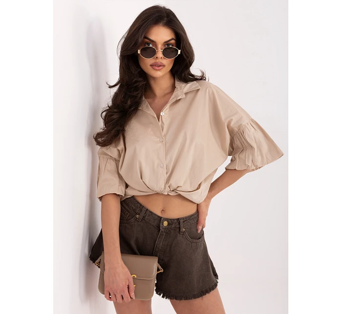 MI košile KS 3389A.90 béžová MI košile KS 3389A.90 béžová