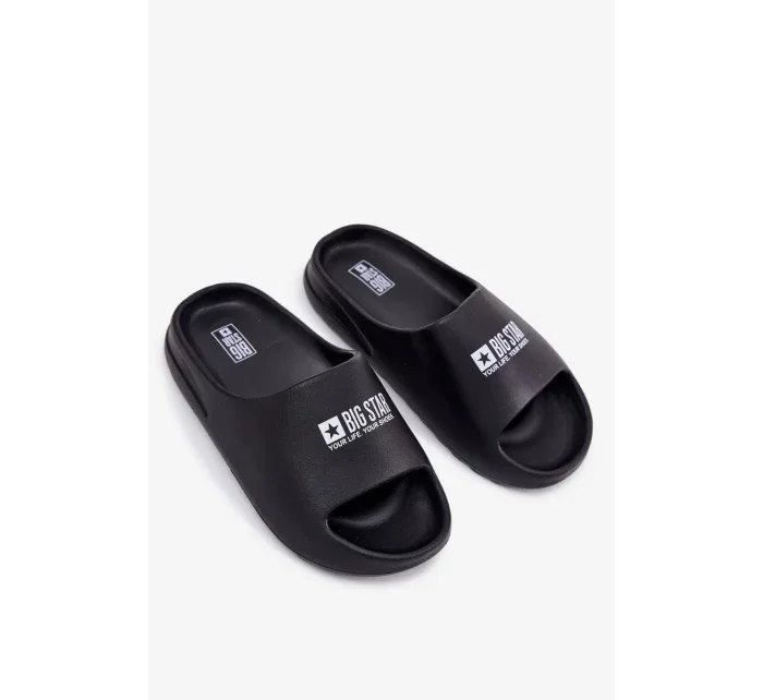 Pánské pěnové pantofle Big Star – černé Pánské pěnové pantofle Big Star – černé
