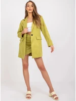 Dámský kabát 15286 hořčicový - FPrice