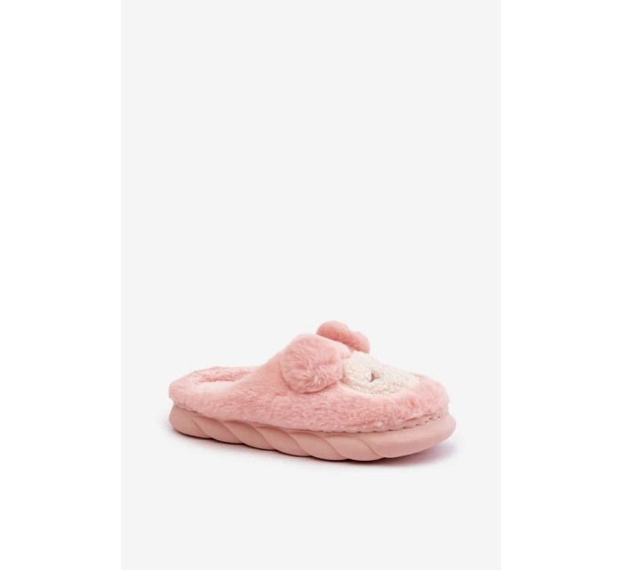 Teplé kožené pantofle dámské růžové Jozelinetta Teplé kožené pantofle dámské růžové Jozelinetta