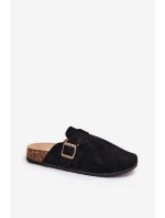 Dámské Pantofle a Na Platformě S Přezkou Černé model 21689838 - Boto