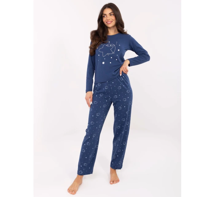 Pyžamo DU PI FP 005.61 tmavě modré Pyžamo DU PI FP 005.61 tmavě modré