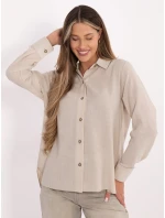 Koszula LK KS model 21801720 beżowy - FPrice Koszula LK KS model 21801720 beżowy - FPrice