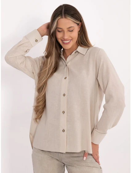 Koszula LK KS model 21801720 beżowy - FPrice Koszula LK KS model 21801720 beżowy - FPrice