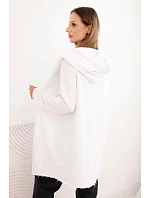 Dámský svetr bez zapínání 35687 bílý - Kesi