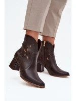 Boty na podpatku  model 219130 Step in style