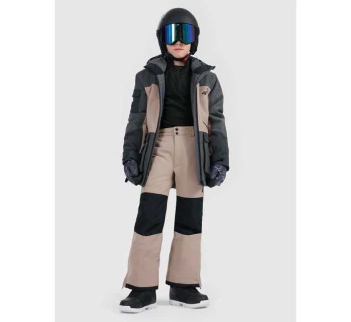 Dětská snowboardová bunda 10000 s membránou 4F 4FJRAW25TTJAU1039-82S