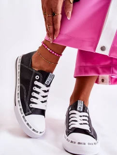 Dámské Tenisky Big Star perforované černé FF274024